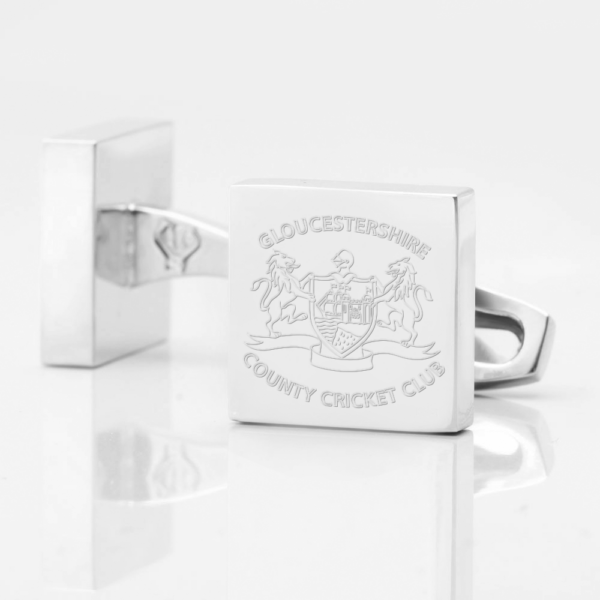 Gloucestershire County Cricket Club Engraved Cufflinks