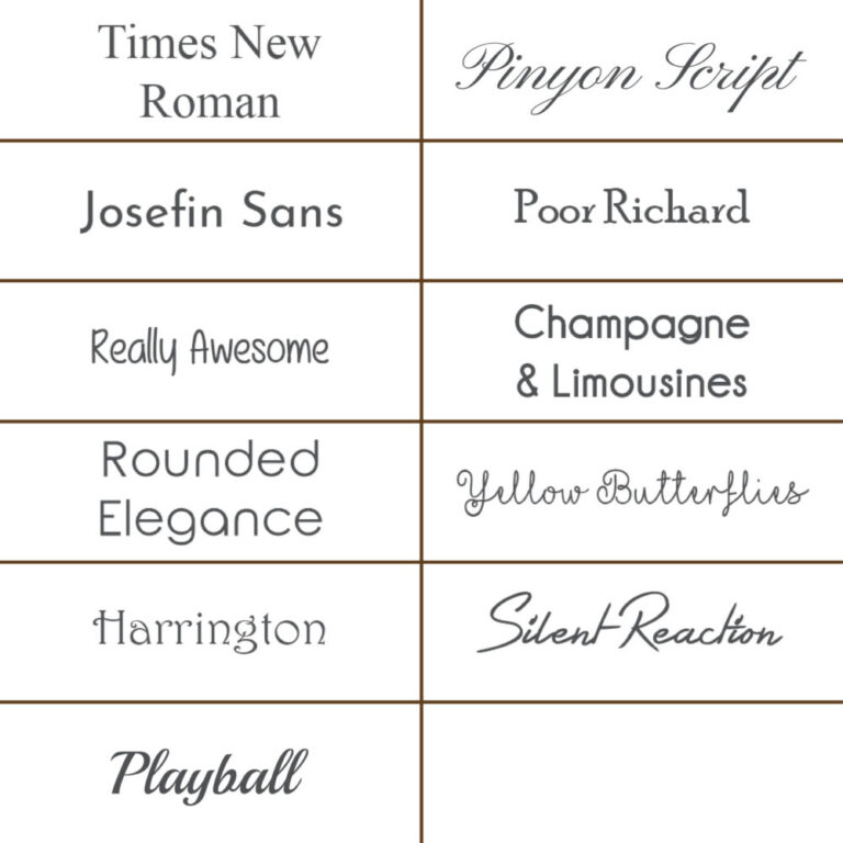 Engraving-Fonts