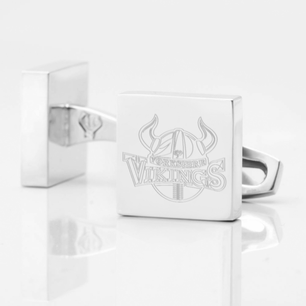 Yorkshire Vikings Cricket Club Engraved Cufflinks