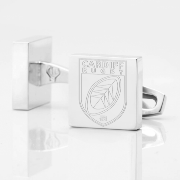 Cardiff Rugby Engraved Cufflinks