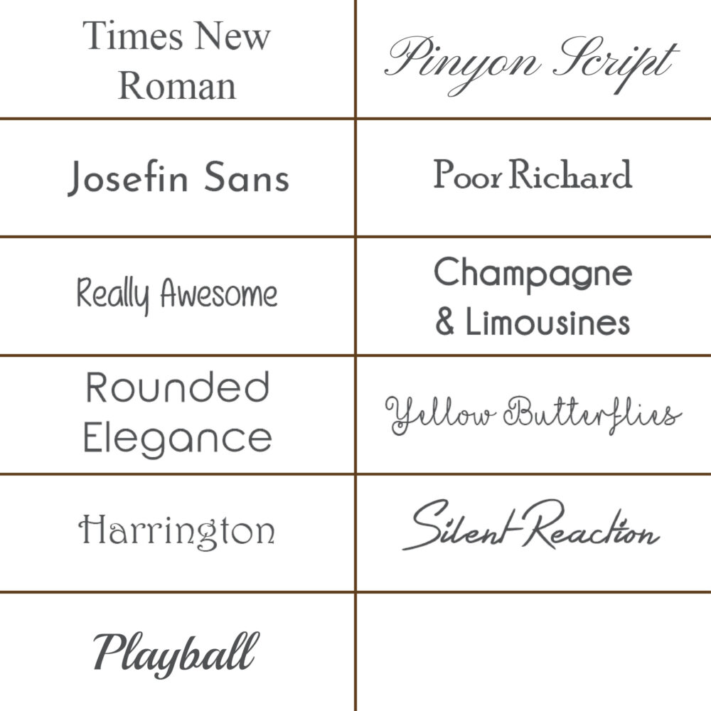 Engraving-Fonts