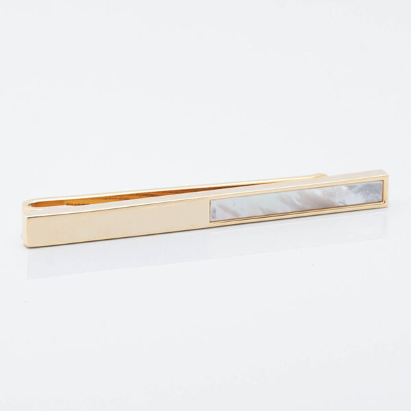 Gold and Mother of Pearl Tie Slide