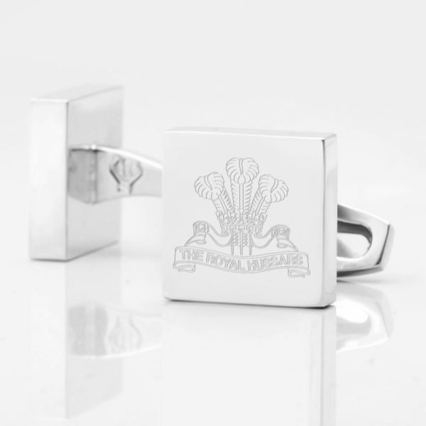 The Royal Hussars Engraved Cufflinks