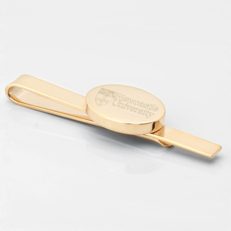Newcastle-University-Engraved-Gold-Tie-Slide