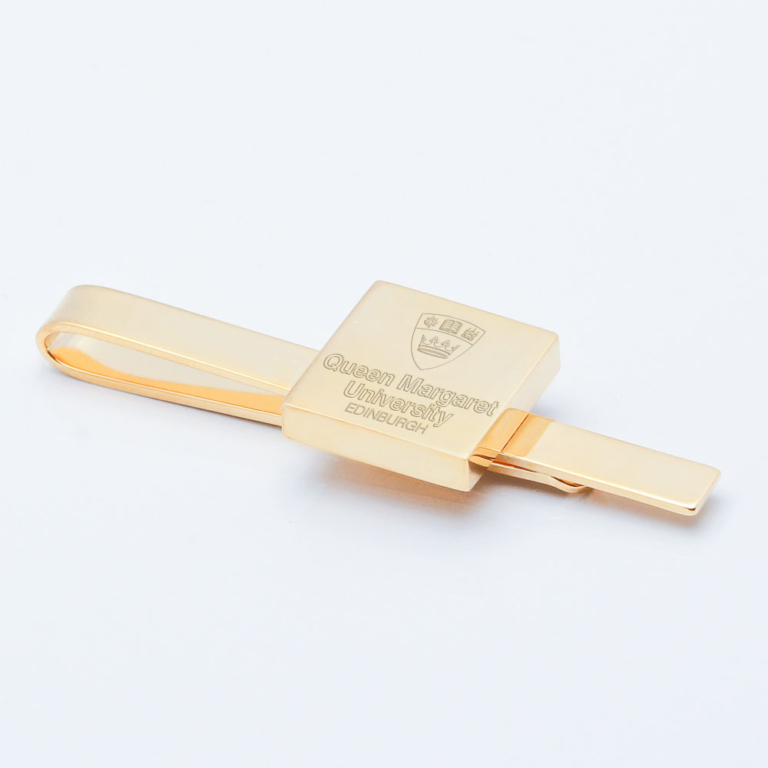 Queen-Margaret-University-Engraved-Gold-Tie-Slide