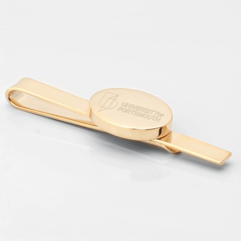 University-of-Portsmouth-Engraved-Gold-Tie-Slide