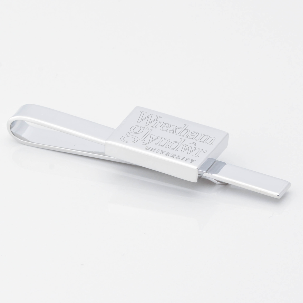 Wrexham-University-Engraved-Silver-Tie-Slide