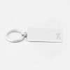 American Football-Engraved-Silver--Keyring