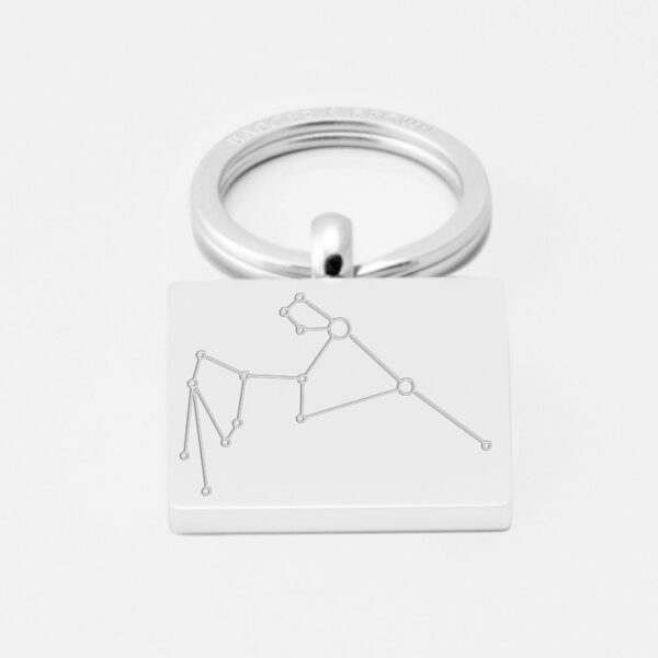 Aquarius Constellation Engraved Keyring