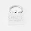 Cardiff University-Engraved-Silver--Keyring