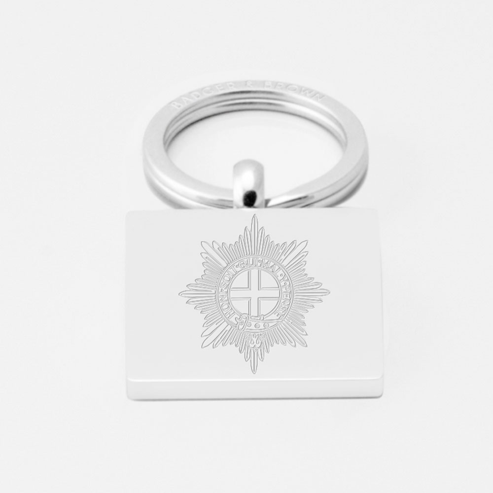 Coldstream-Guards-Engraved-Silver-Keyring