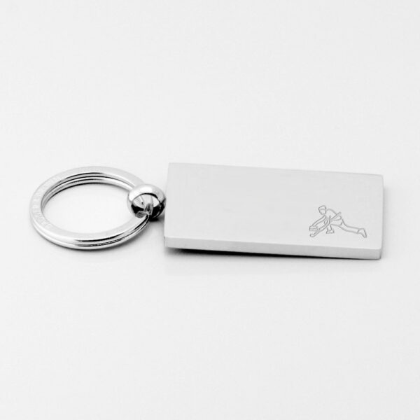 Curling Engraved Keyring