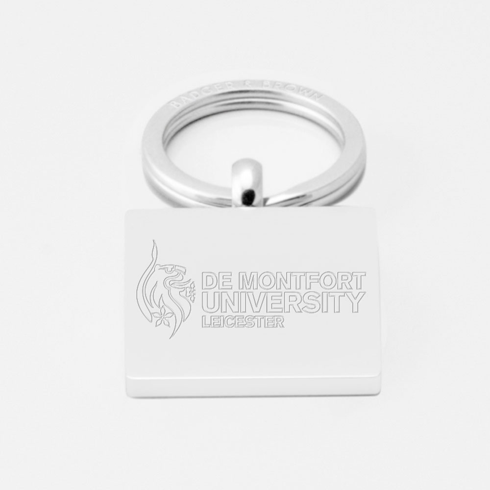 De-Montford-University-Engraved-Silver-Keyring
