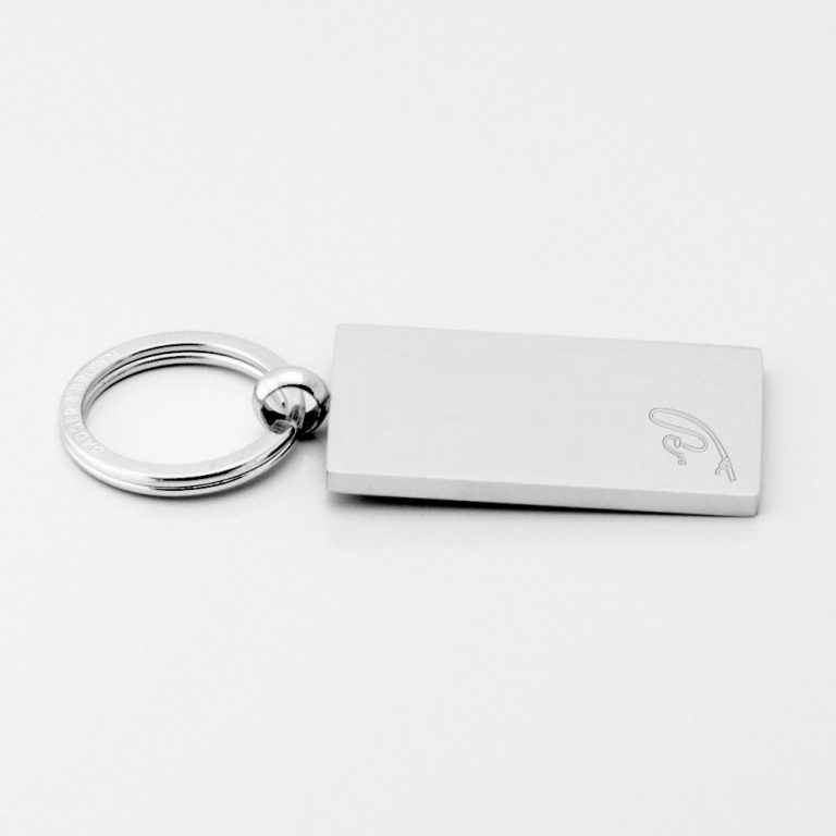 Fishing-Rod-Engraved-Silver-Rectangle-Keyring