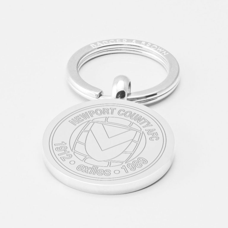 Newport-County-Football-Club-Engraved-Silver-Keyring