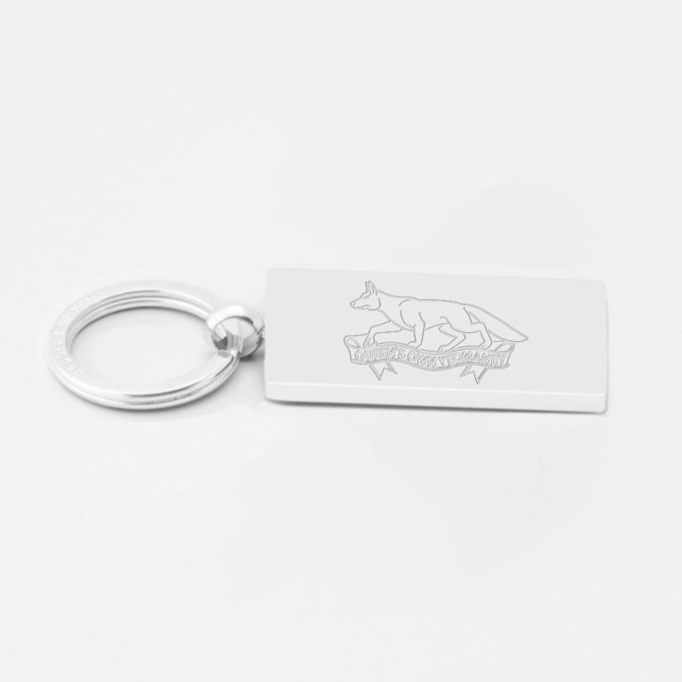 Queens-Own-Yeomanry-Engraved-Silver-Keyring