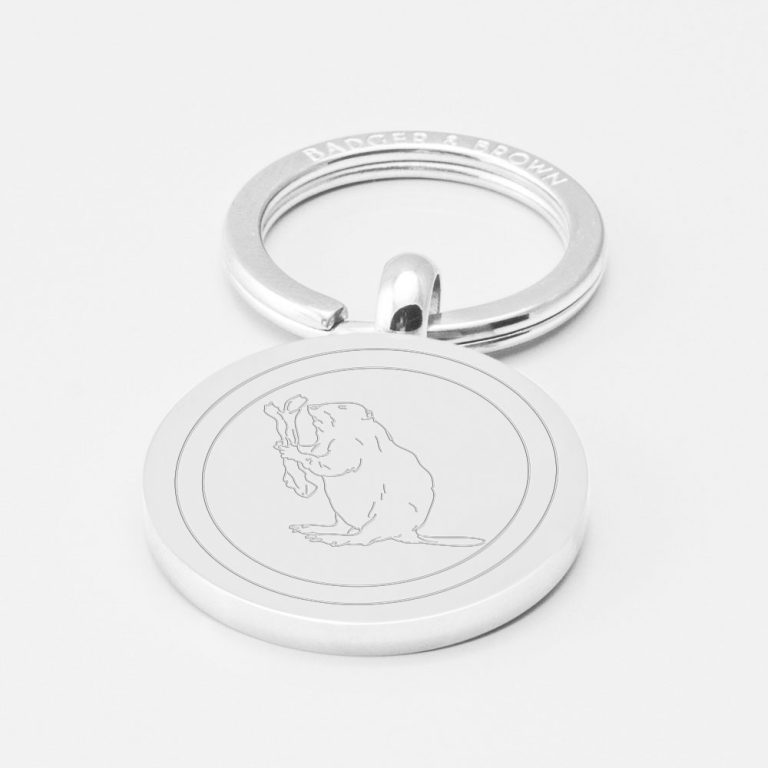 Two-Operational-Support-Group-Engraved-Silver-Keyring