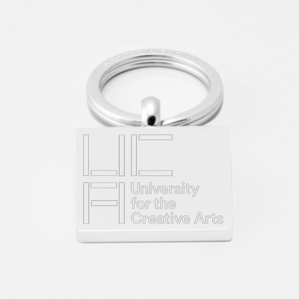 University-For-The-Creative-Arts-Engraved-Silver-Keyring