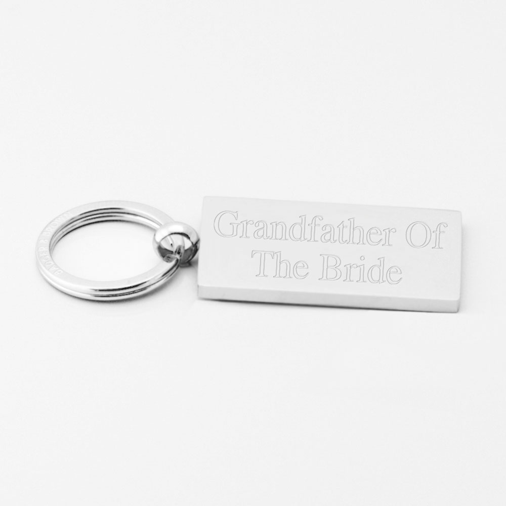 grandfather-of-the-bride-Engraved-Silver-Rectangle-Keyring