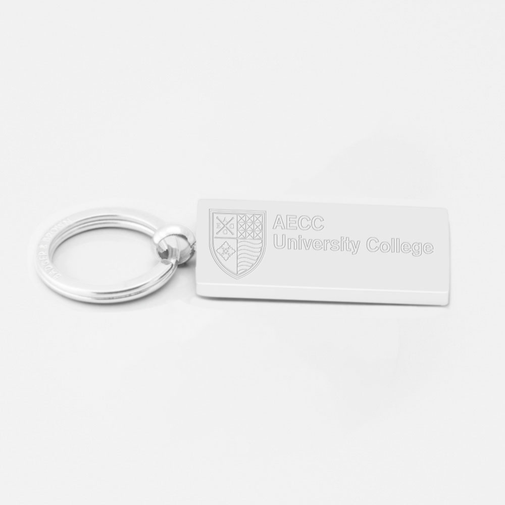 AECC University-Engraved-Silver--Keyring