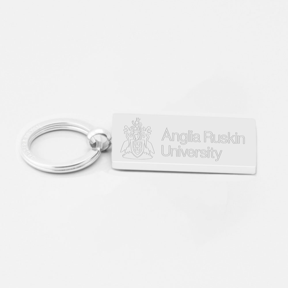 Anglia Ruskin University-Engraved-Silver--Keyring