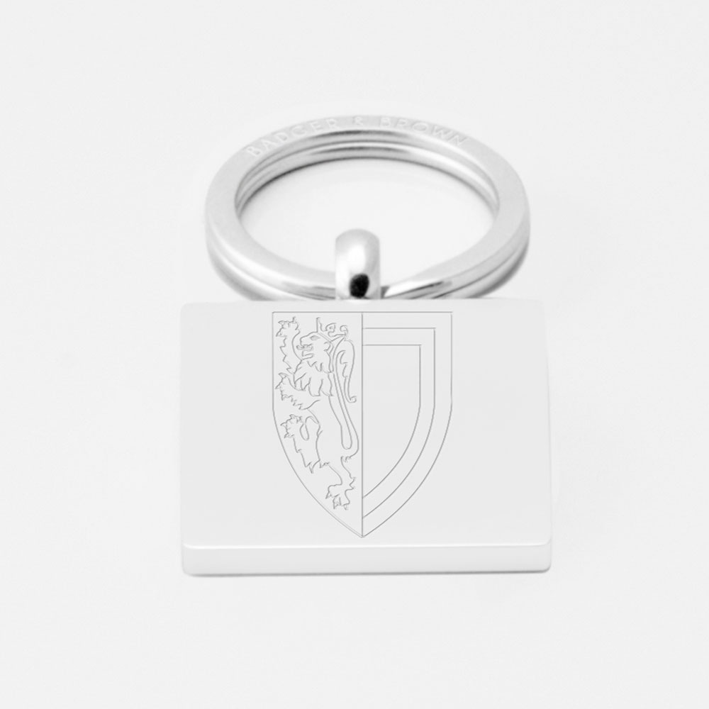 Balliol College-Engraved-Silver--Keyring
