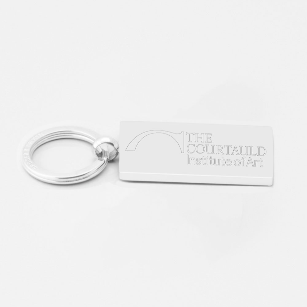 Courtauld Institute Of Art-Engraved-Silver--Keyring