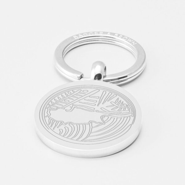Cyprus Football Engraved Keyring