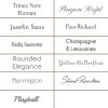 Engraving Fonts