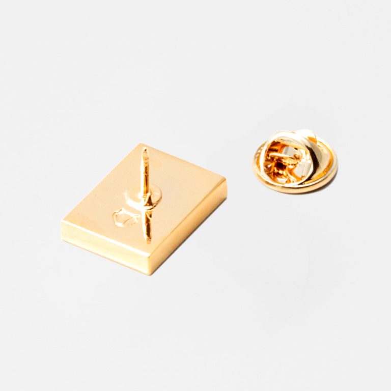 Gold-Rectangle-Lapel-Pin-Butterfly-Clip