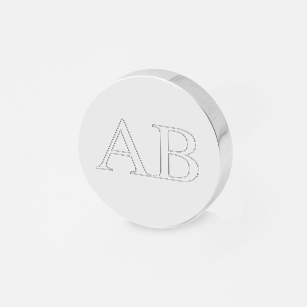 Initials-circle-Engraved-Lapel-Pin