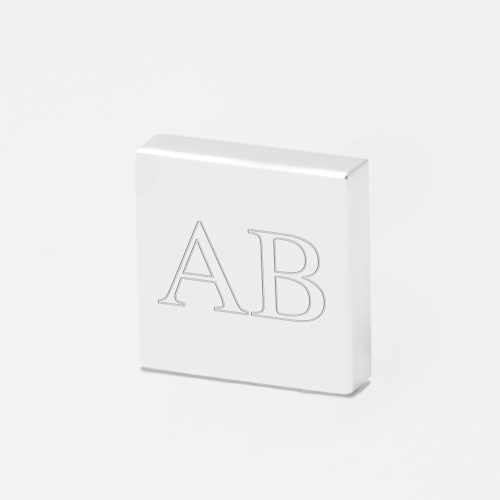 Initials-square-Engraved-Lapel-Pin