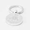 Kazakhstan Football-Engraved-Silver--Keyring
