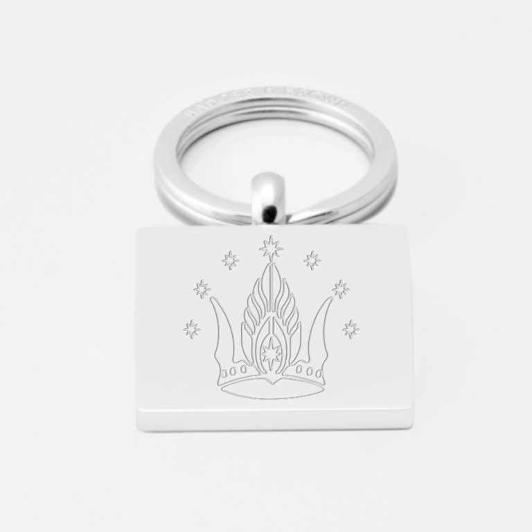 Lord Of The Rings Arnor Emblem-Engraved-Silver-Keyring