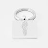 Lord Of The Rings Rohan Emblem-Engraved-Silver-Keyring