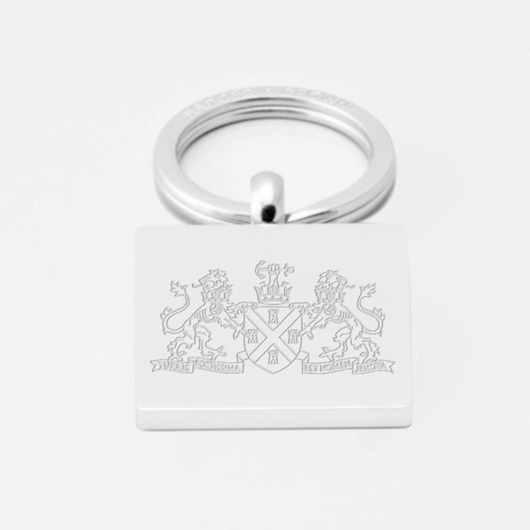 Plymouth Albion Rugby-Engraved-Silver-Keyring
