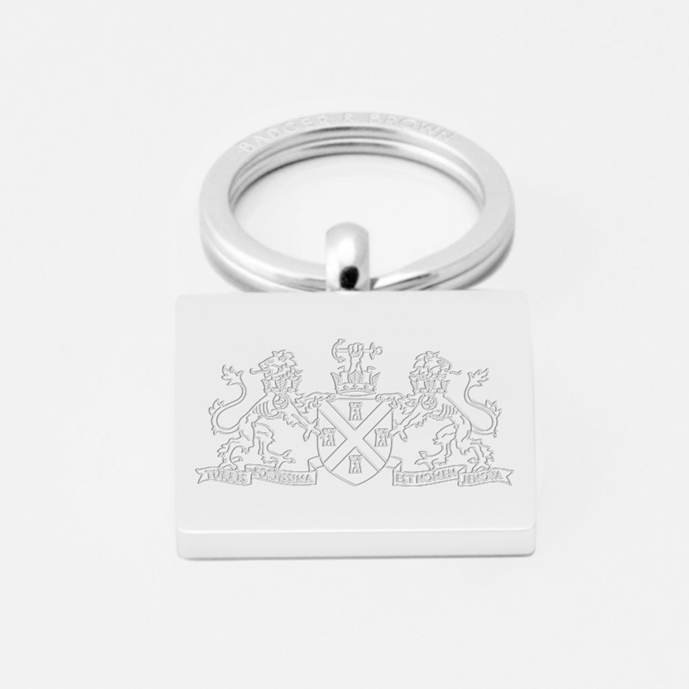 Plymouth Albion Rugby-Engraved-Silver-Keyring