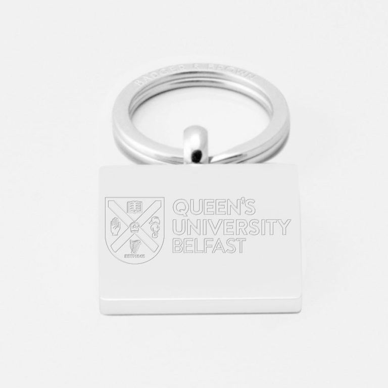 Queens-University-Belfast-Engraved-Silver-Keyring