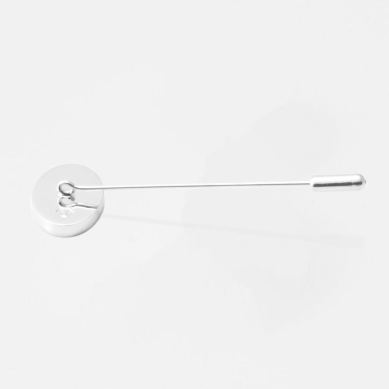 Silver-Oval-Lapel-Pin-Long-Pin