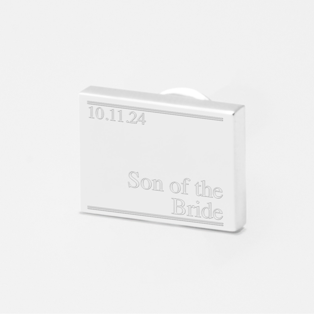 Subtle-Son-of-the-bride-Engraved-Lapel-Pin
