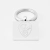 Turkey-Football-Engraved-Silver-Keyring
