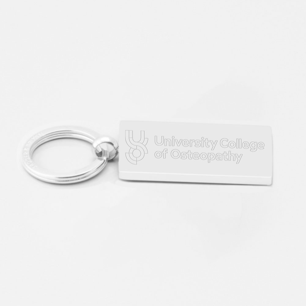 University-College-Of-Osteopathy-Engraved-Silver-Keyring