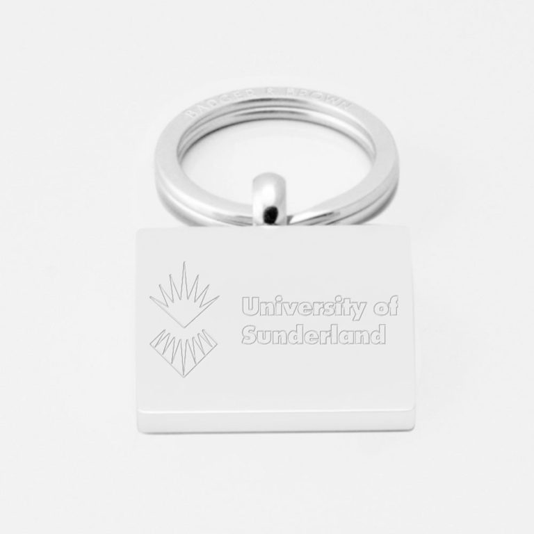 University-Of-Sunderland-Engraved-Silver-Keyring