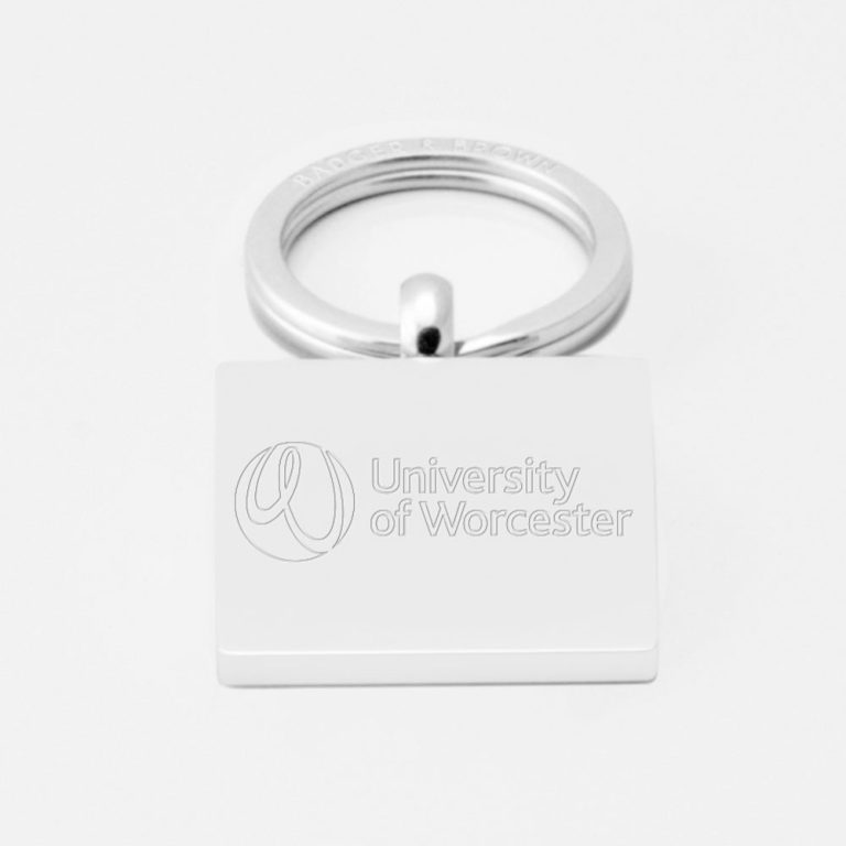 University-Of-Worcester-Engraved-Silver-Keyring