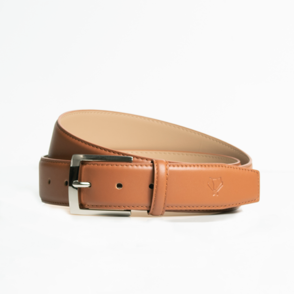 Smooth Tan Leather Belt