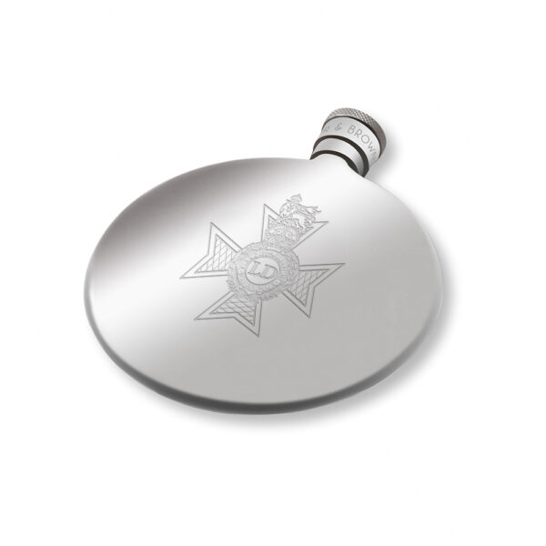Light Dragoons Engraved Hip Flask