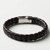 brown braided inside engraved