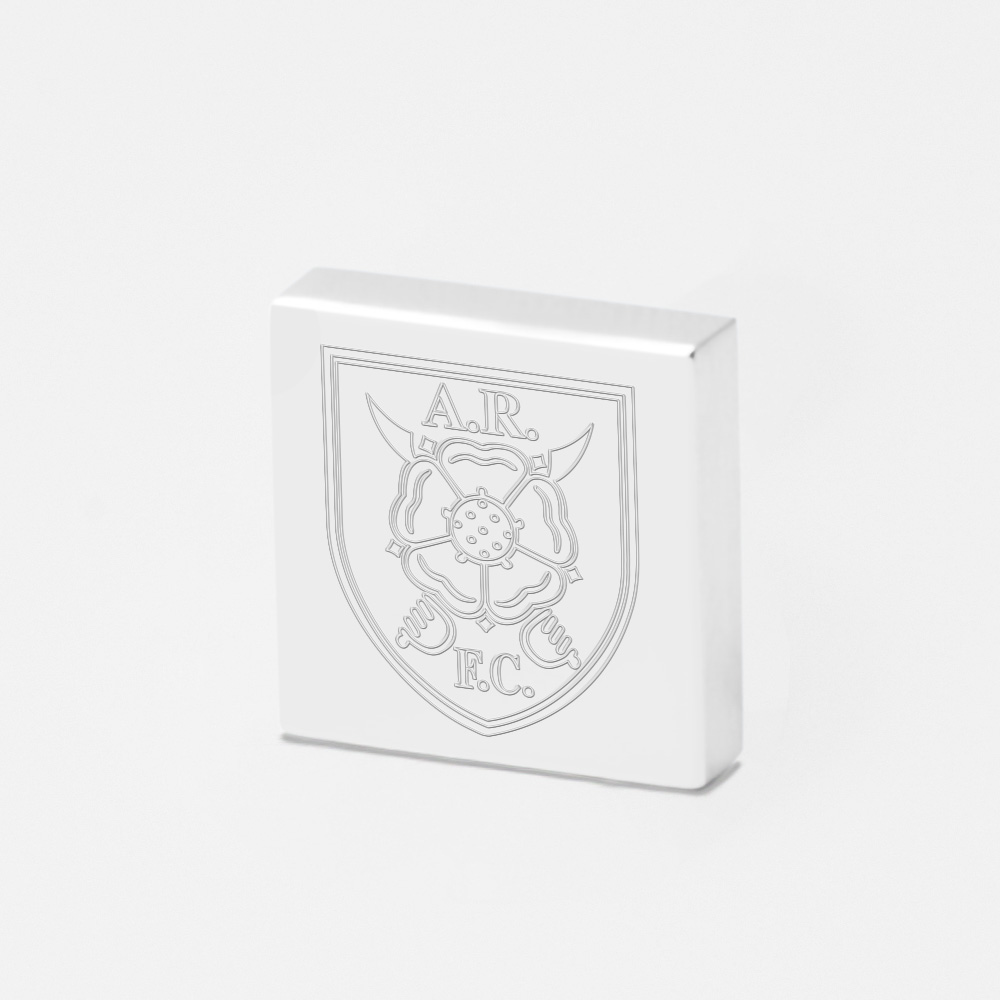 Albion Rovers Football-Engraved-Silver-Lapel-Pin