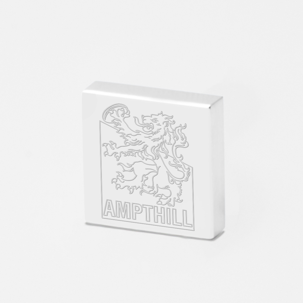 Ampthill Rugby-Engraved-Silver-Square-Lapel-Pin