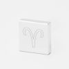 Aries Zodiac-Engraved-Silver-Lapel-Pin